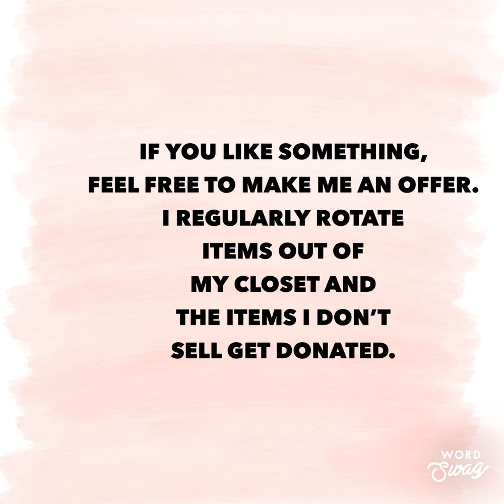 Offers Welcome!